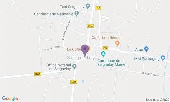 Localisation Seignelay - 89250