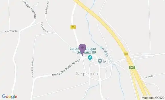 Localisation Sepeaux Ap - 89116