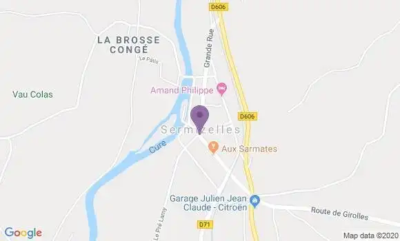 Localisation Sermizelles Ap - 89200