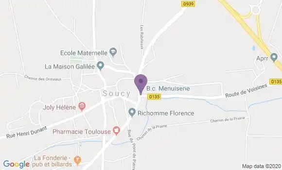 Localisation Soucy Bp - 89100