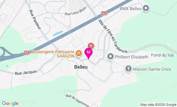 Localisation Belleu - 02200