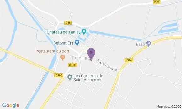 Localisation Tanlay - 89430