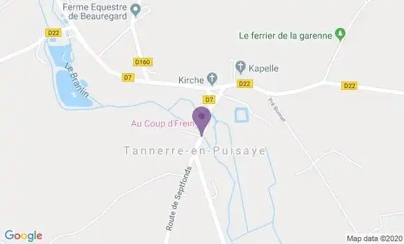 Localisation Tannerre En Puisaye Ap - 89350