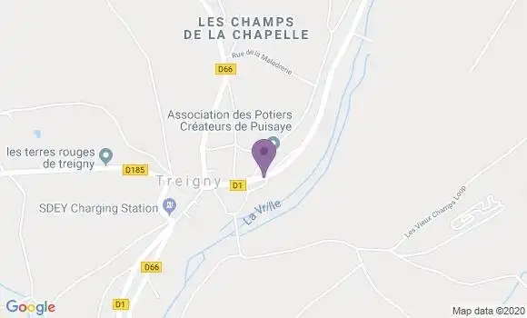 Localisation Treigny Ap - 89520