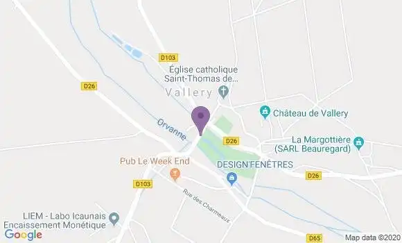 Localisation Vallery Ap - 89150