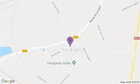 Localisation Vergigny Ap - 89600