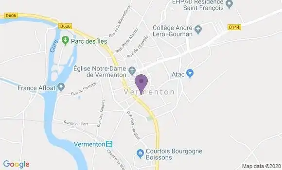Localisation Agence Postale - 89270