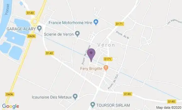 Localisation Veron Bp - 89510