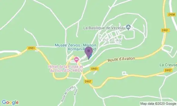 Localisation Vezelay Bp - 89450