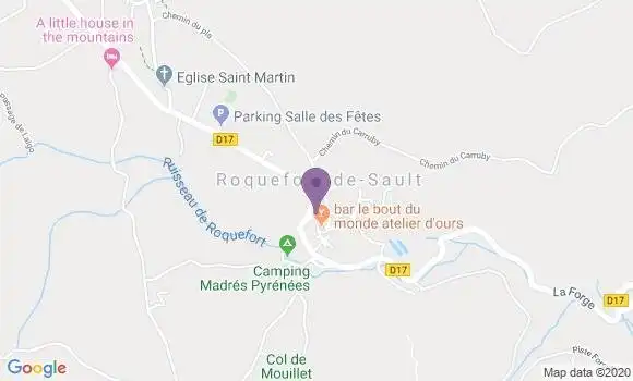 Localisation Roquefort de Sault Ap - 11140