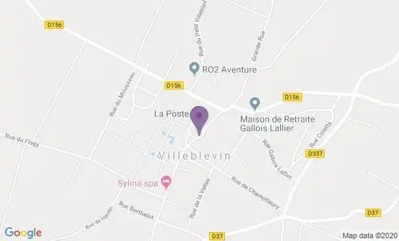 Localisation Villeblevin Bp - 89340