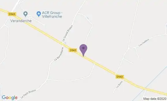 Localisation Villefranche Ap - 89120