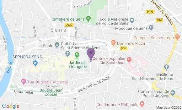 Localisation Sens Champs Plaisants - 89100