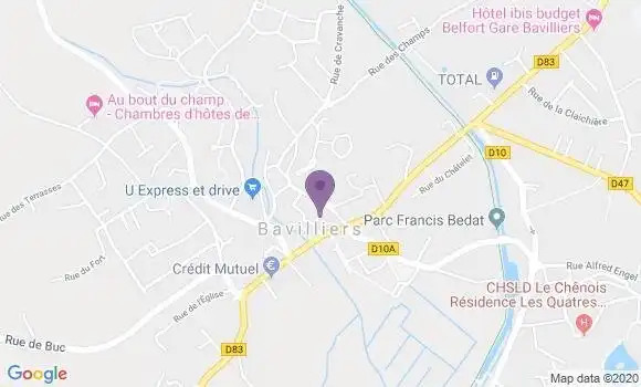 Localisation Bavilliers Bp - 90800
