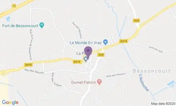 Localisation Bessoncourt - 90160