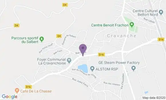 Localisation Cravanche Ap - 90300