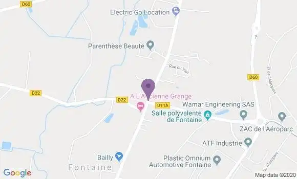 Localisation Fontaine Bp - 90150