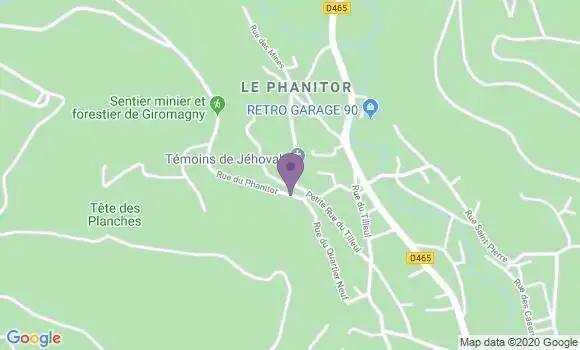 Localisation Giromagny - 90200