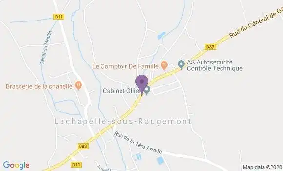 Localisation Lachapelle sous Rougemont Bp - 90360