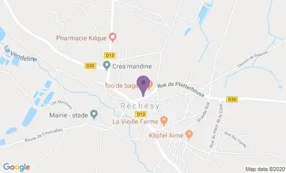 Localisation Rechesy Ap - 90370
