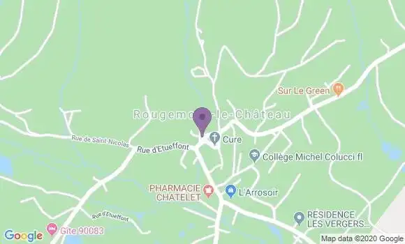 Localisation Rougemont le Chateau Bp - 90110