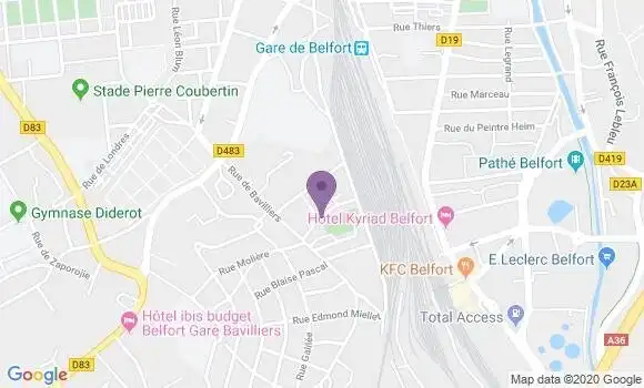 Localisation Belfort Pepiniere Bp - 90000