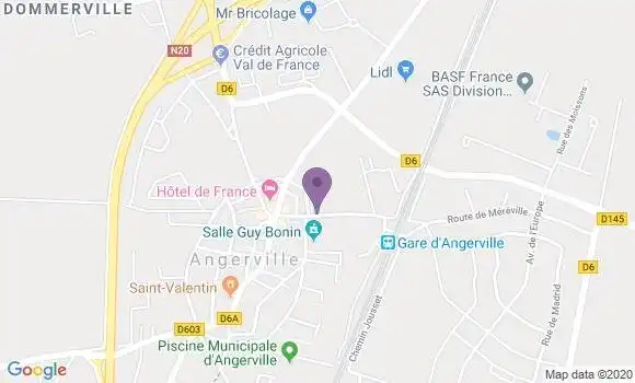 Localisation Angerville - 91670