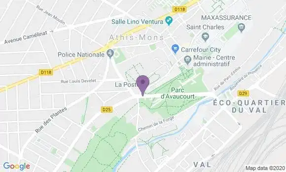 Localisation Athis Mons Principal - 91200