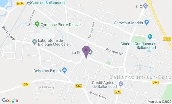 Localisation Ballancourt sur Essonne - 91610