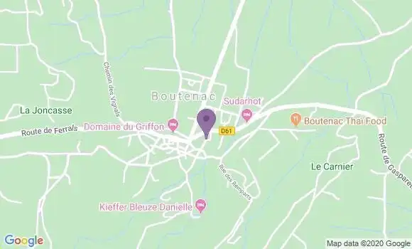 Localisation Saint Andre de Roquelongue Bp - 11200
