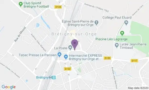 Localisation Bretigny sur Orge - 91220
