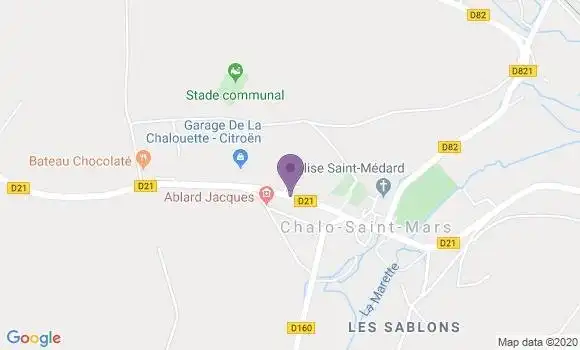 Localisation Chalo St Mars Ap - 91780