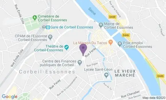 Localisation Corbeil Essonnes Principal - 91100