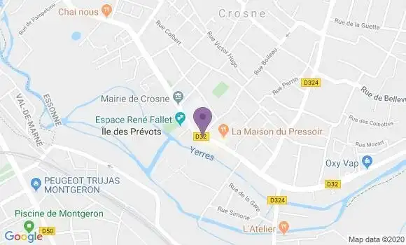 Localisation Crosne Bp - 91560