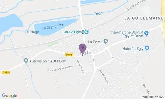 Localisation Egly - 91520