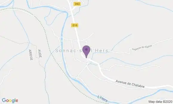 Localisation Sainte Colombe sur l
