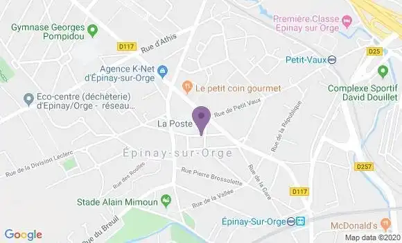 Localisation Epinay sur Orge - 91360