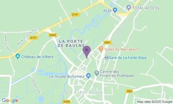 Localisation La Ferte Alais - 91590