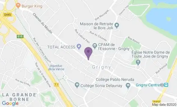 Localisation Grigny Principal - 91350