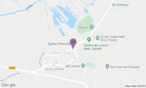 Localisation Itteville Bp - 91760