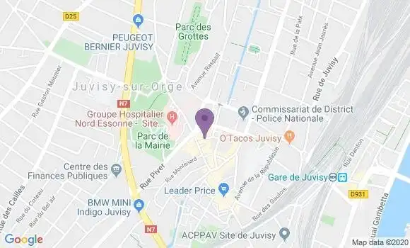 Localisation Juvisy sur Orge - 91260