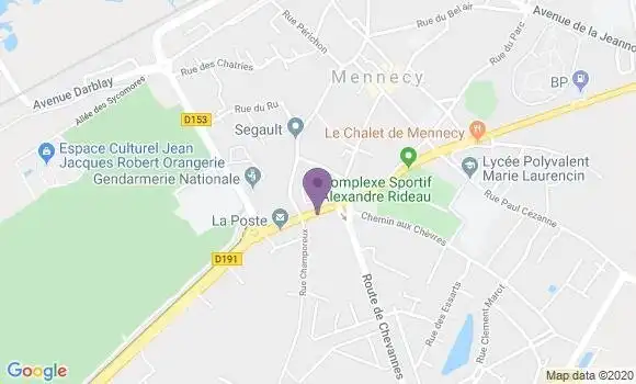 Localisation Mennecy - 91540