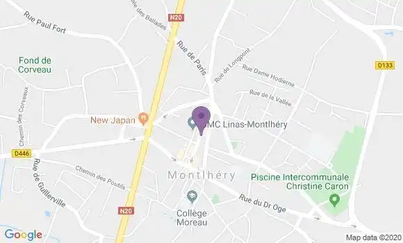 Localisation Montlhery - 91310