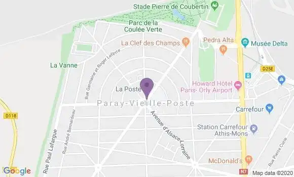 Localisation Paray Vieille Poste - 91550