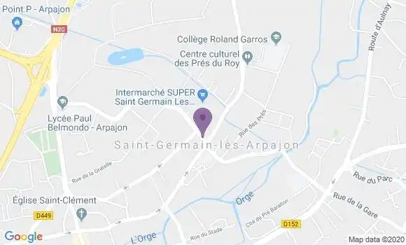 Localisation St Germain les Arpajon Bp - 91180