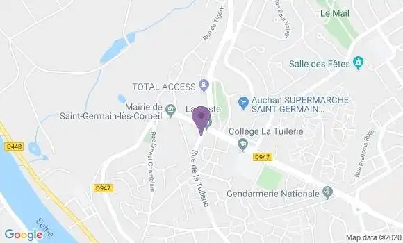 Localisation Saint Germain les Corbeil - 91250