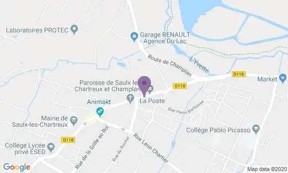 Localisation Saulx les Chartreux Bp - 91160