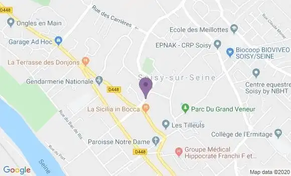Localisation Soisy sur Seine Bp - 91450