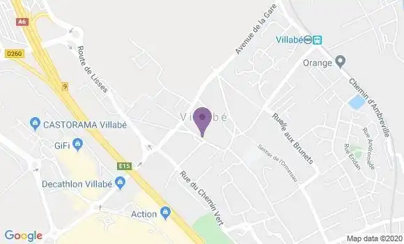 Localisation Villabe Ap - 91100
