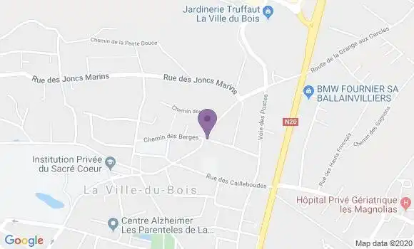 Localisation La Ville du Bois - 91620